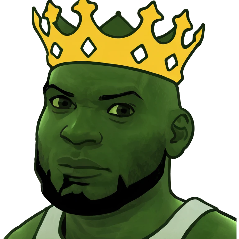 LeBron James with crown emoji