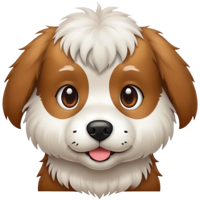 Hairy dog emoji