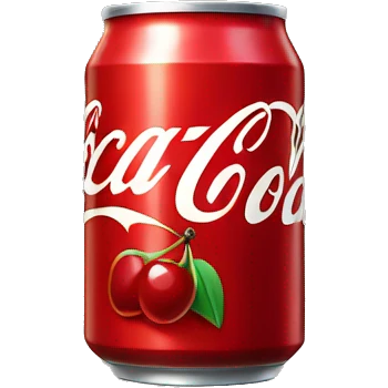 Cherry coca cola can emoji