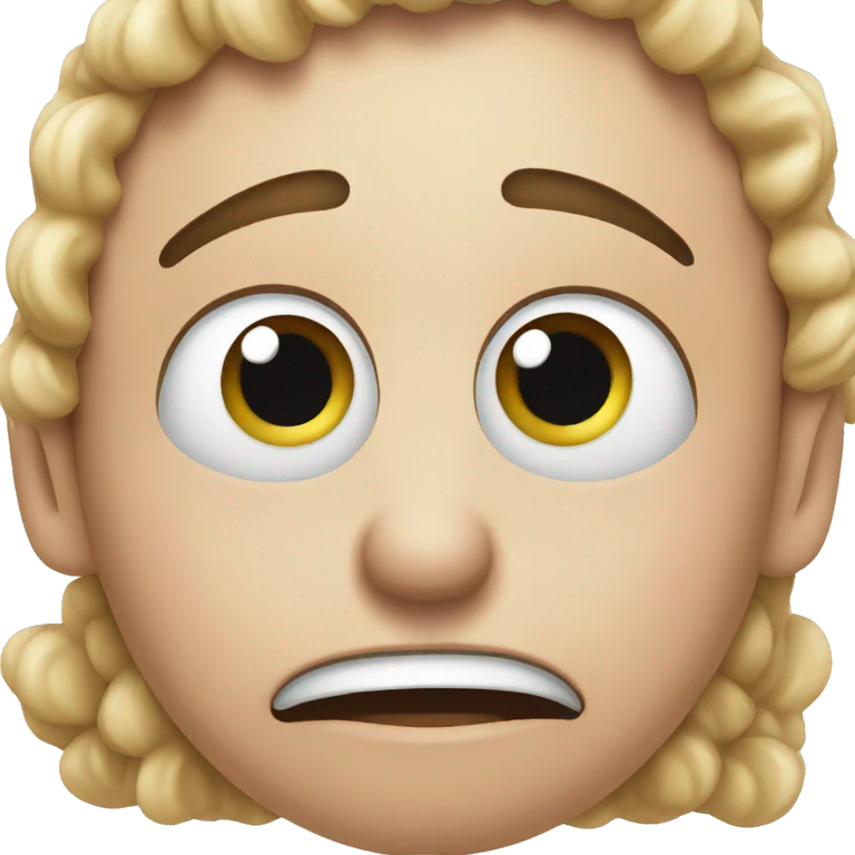 Gross surprised face emoji