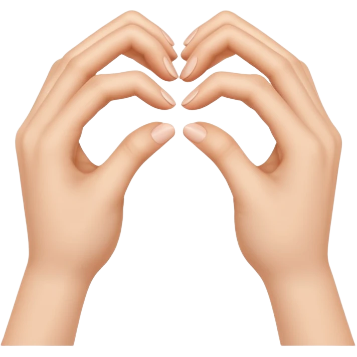 hands form a heart emoji