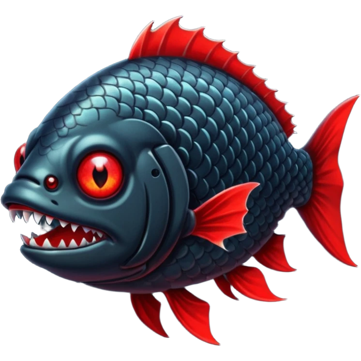Hero Black Cursed Fish emoji