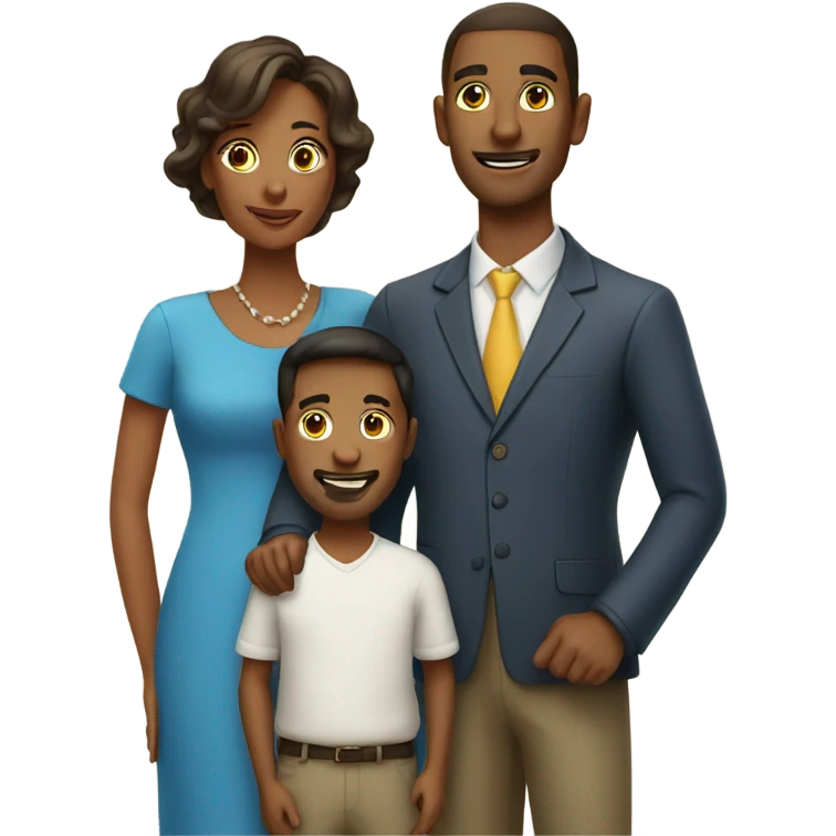 Husband and wife with 2 sons emoji