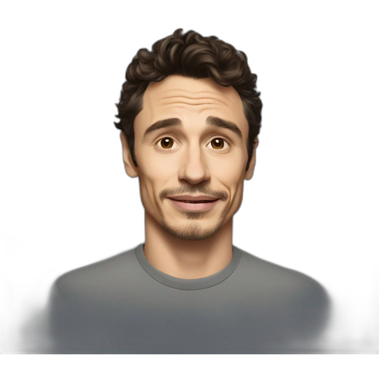 james franco wearing tee emoji