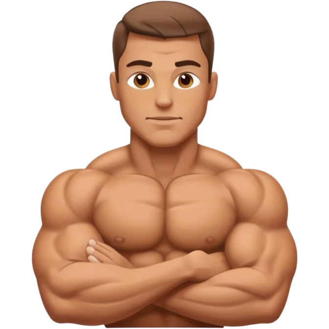 Bound bodybuilder emoji