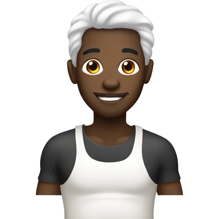 black guy with milk emoji