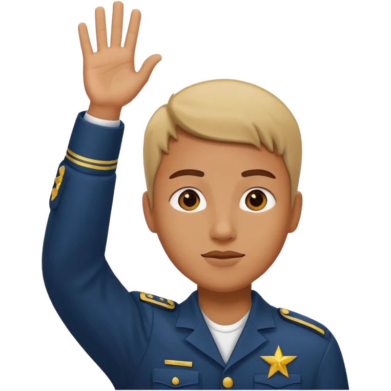 Hitler salute arm raised emoji