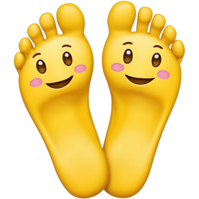 Toes crossed yellow emoji emoji