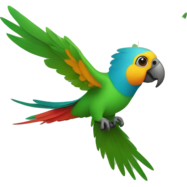  parrot flying a drone emoji