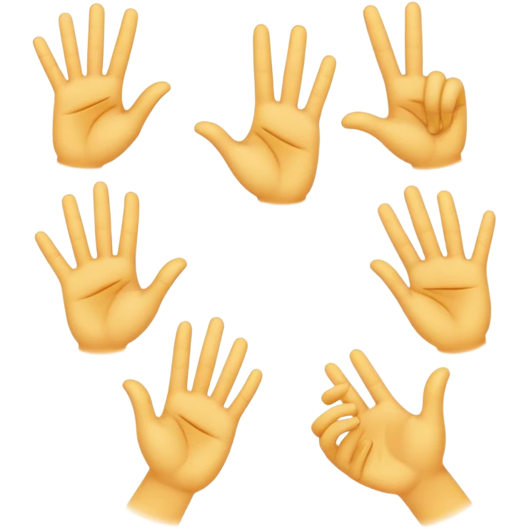 Sign language emoji