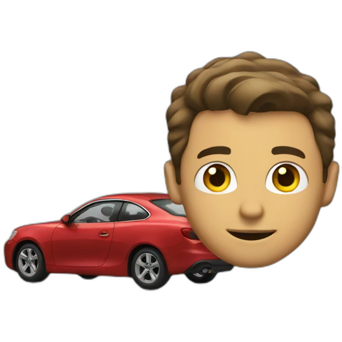 guy selling a car emoji