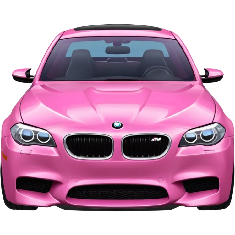 Bmw m5 Car that is pink and cute  emoji