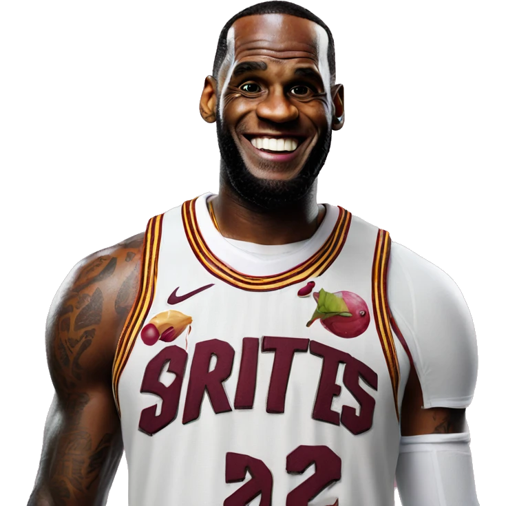 lebron james holding a sprite cranberry emoji
