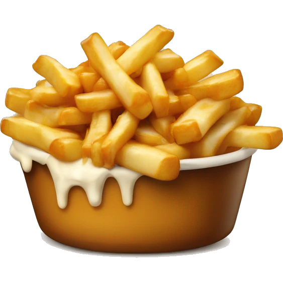 Poutine qui mange de la poutine  emoji