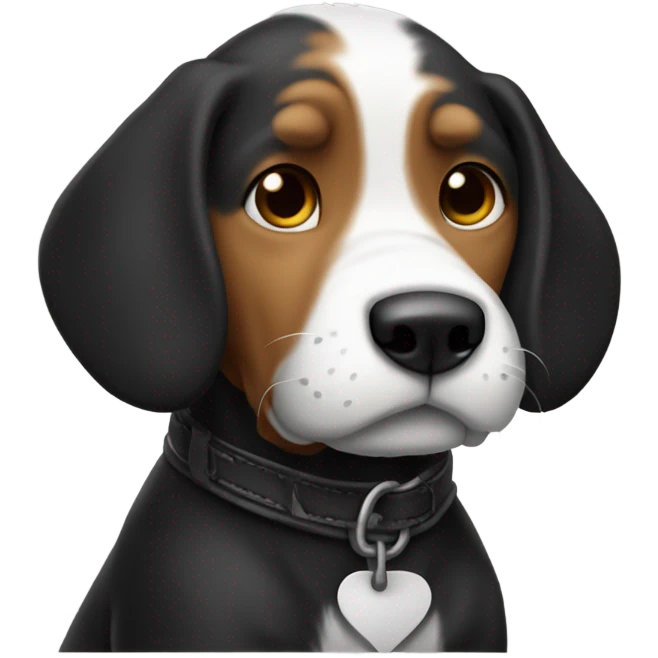 Cross between Clifford and Snoopy emoji