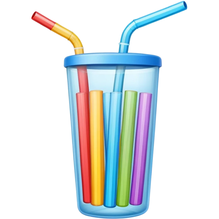 only plastic straw emoji