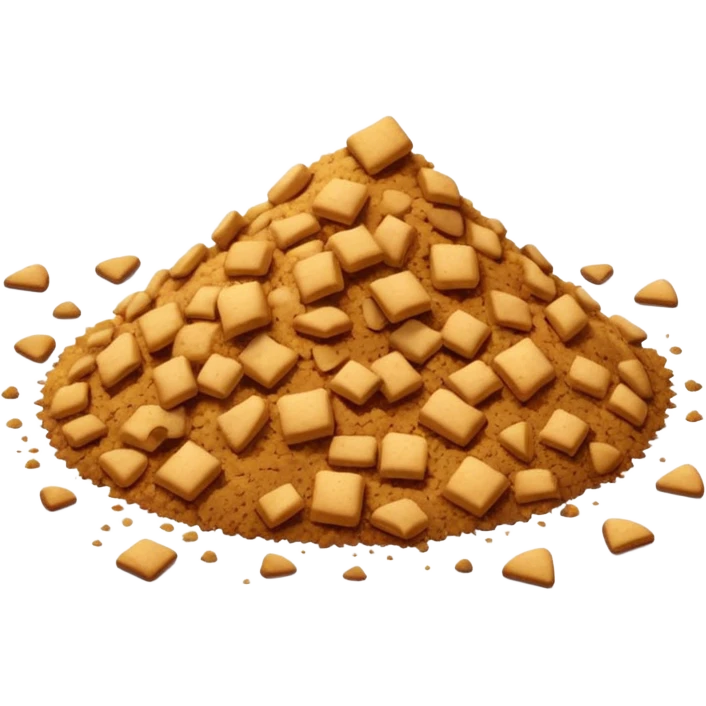 No así no tipo migajas pocas tiradas en el suelo  emoji