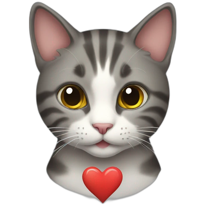 cat eith heart emoji