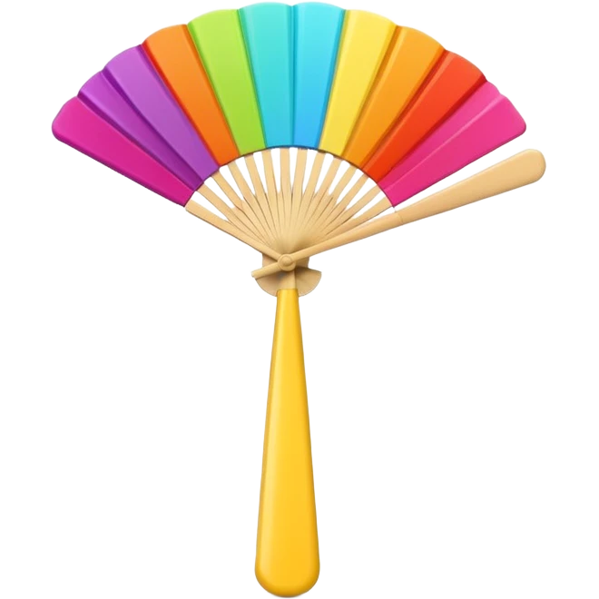 3D fan colour swatch emoji