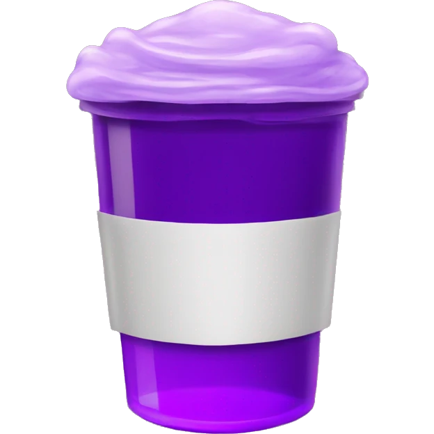 A double cup of purple liquid  emoji