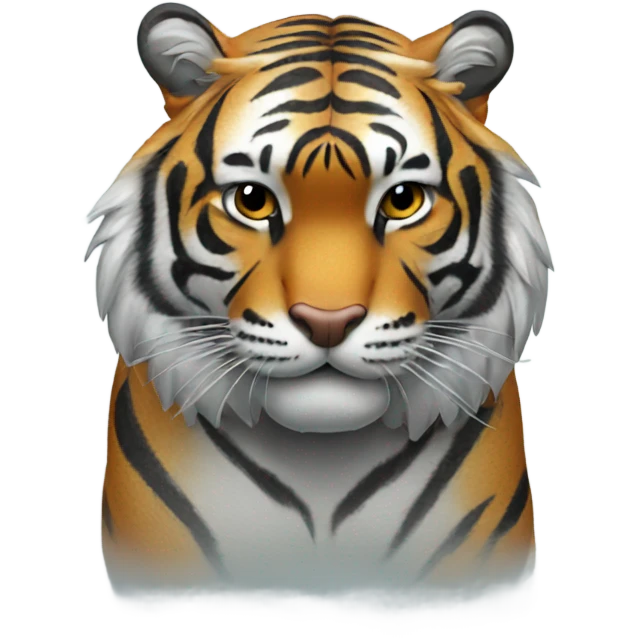 Tiger in fog emoji