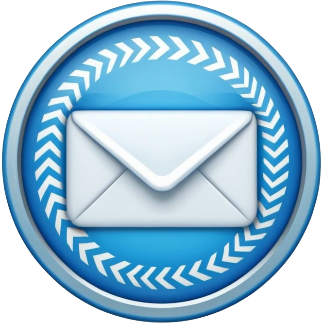 email verification badge emoji in a blue  circular or oval shapes with zigzag edges emoji