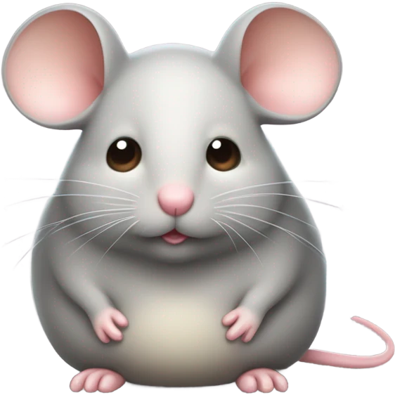 Extreamly obese mouse emoji