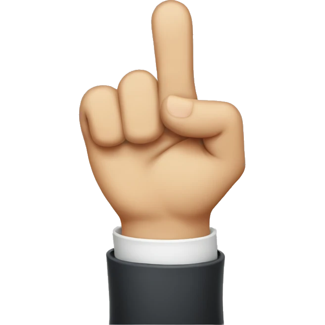finger pointer emoji