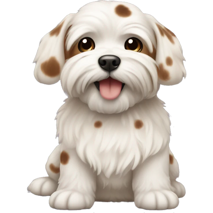 malteese with brown spots emoji