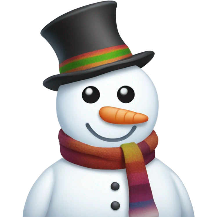 gay snowman emoji