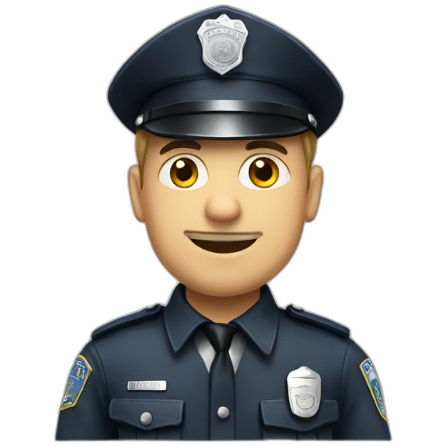 white policeman emoji