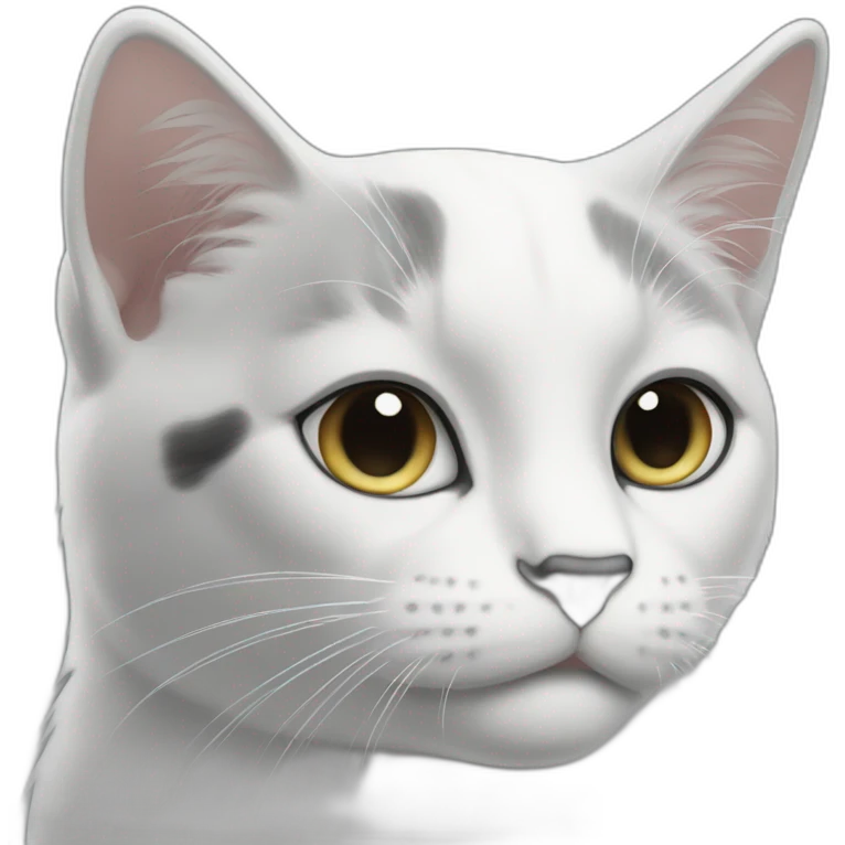 tender black-and-white-cat emoji