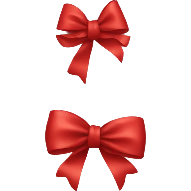 Red bow emoji