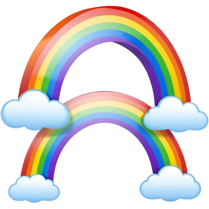Double rainbow emoji