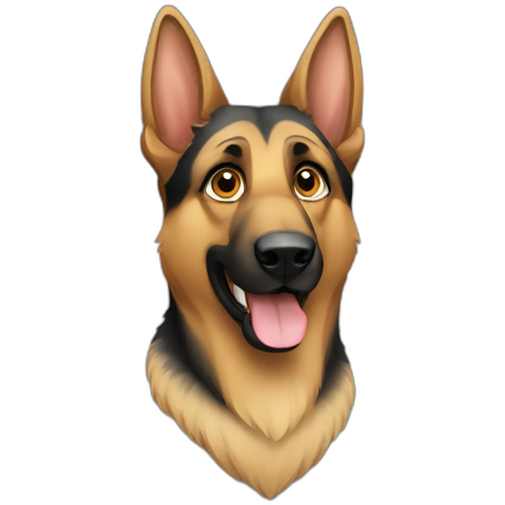 2 squirrels German shepherd emoji