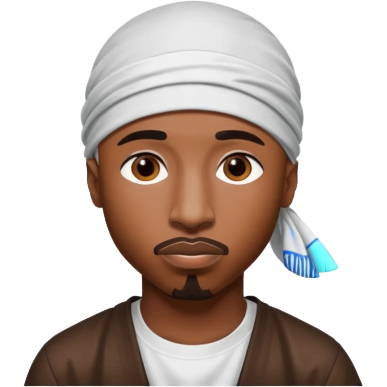 2Pac only face and durage emoji