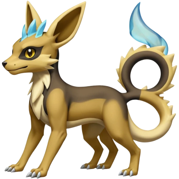 Manectric-Electrike-Lucio-Cubone-Umbreon-Marowak-Draco-Fakémon-hybrid-creature (full body), 4 legs emoji