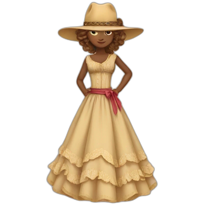 Western dress  emoji