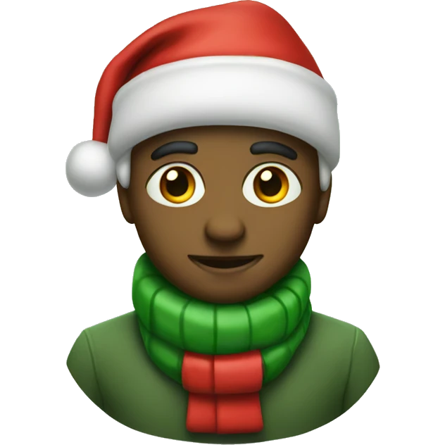 Christmas Green red  emoji
