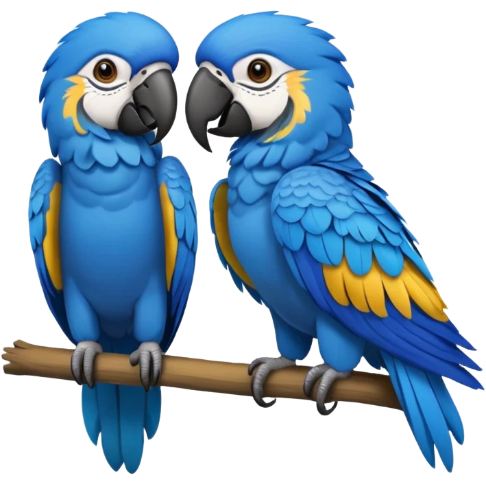 Arara azul passaro emoji