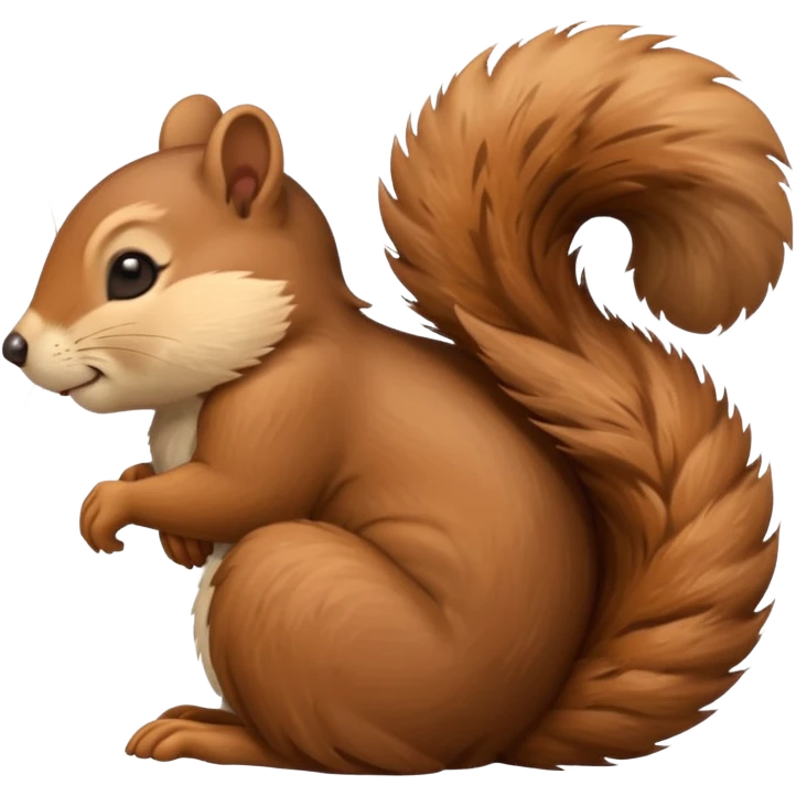Sleeping squirrel emoji