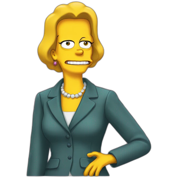 Simpson Emanuelle Macron emoji