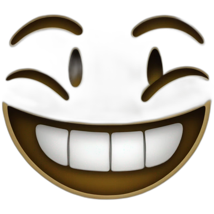Happy smile cyber face emoji