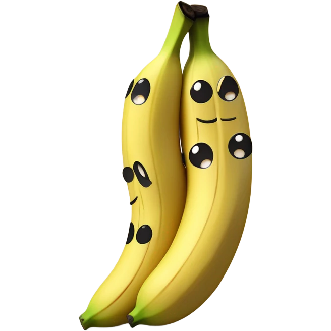 2 bananas wearing striped pajamas  emoji