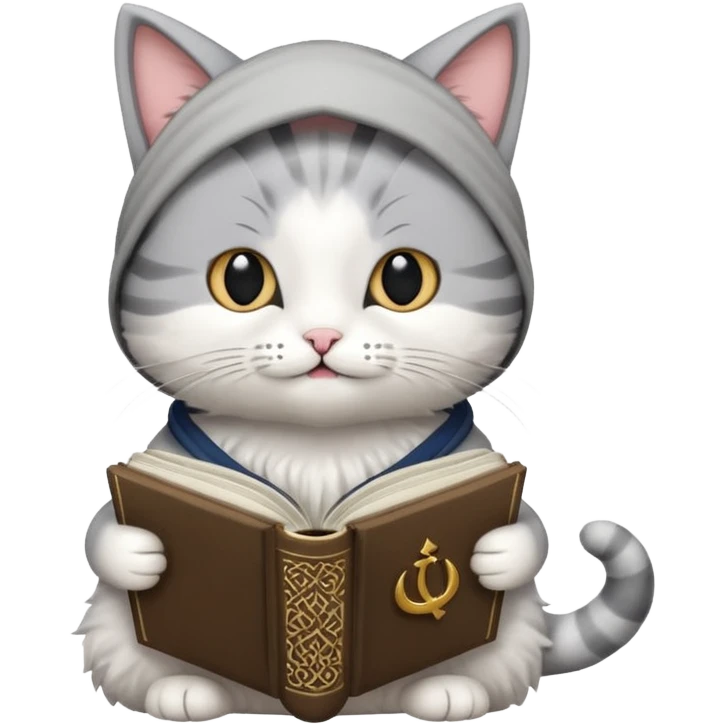 A cat recite quran emoji