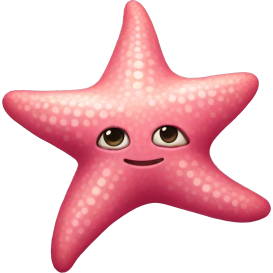 Pink star fish  emoji