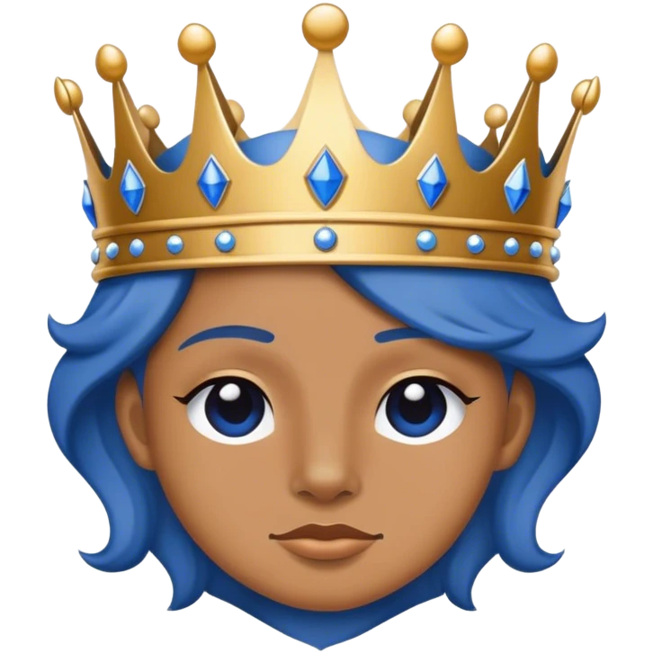 American standfordshire blue with crown emoji