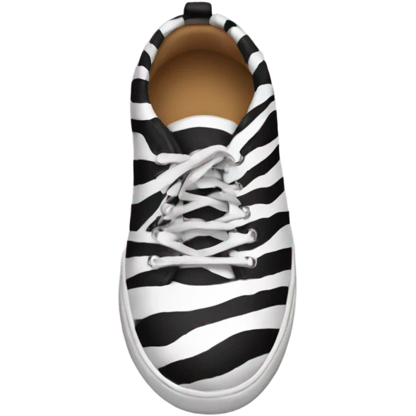 Zebra shoes emoji