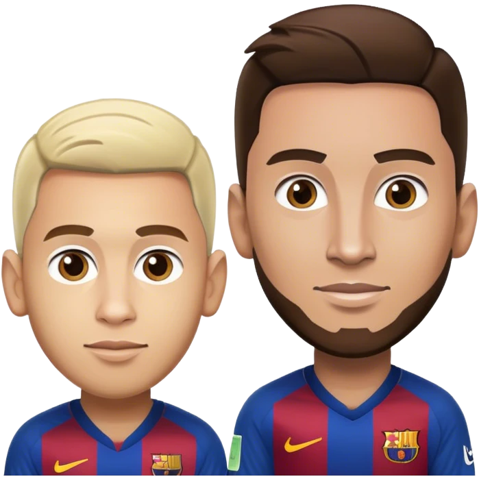 Cristiano next to Messi emoji