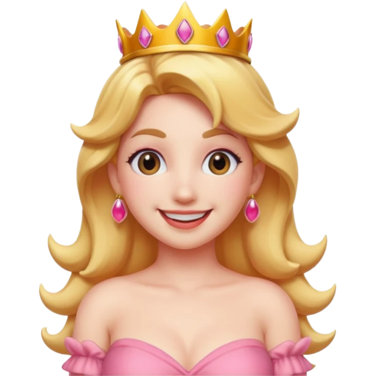 princess peach, naked emoji
